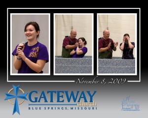 Baptism Photography at Gateway Church Photographers document baptisms in Blue Springs Missouri
